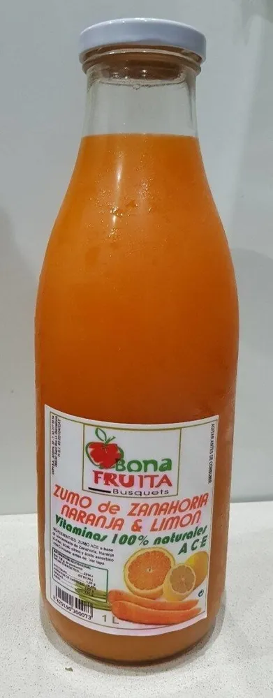 Zumo de zanahoria, naranja y limón