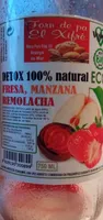 Detox 100 natural fresa manzana remolacha