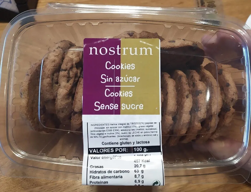 Cookies sin azúcar