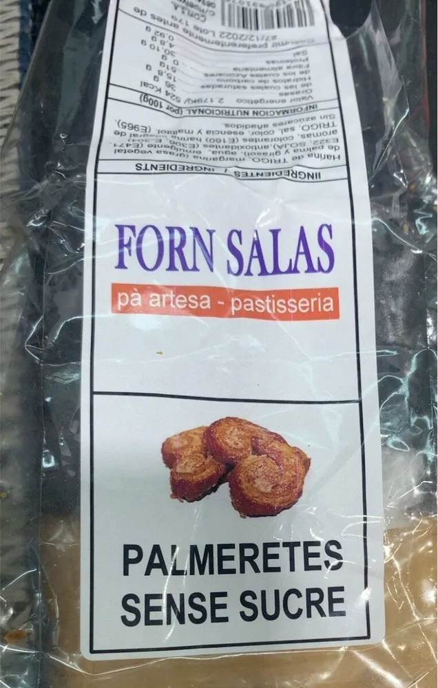 Palmeretes sense sucre