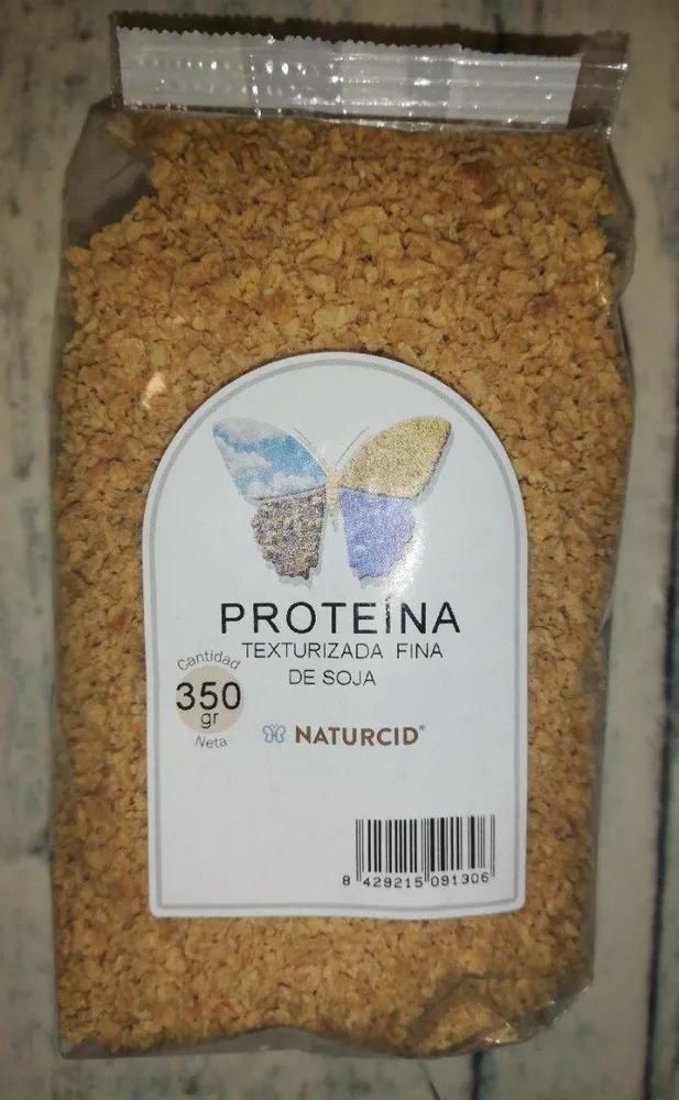 Proteína texturizado fina de soja