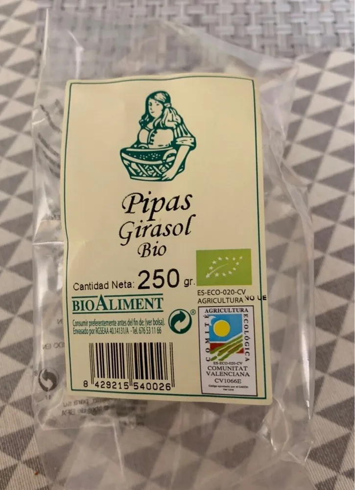 Pipas girasol bio