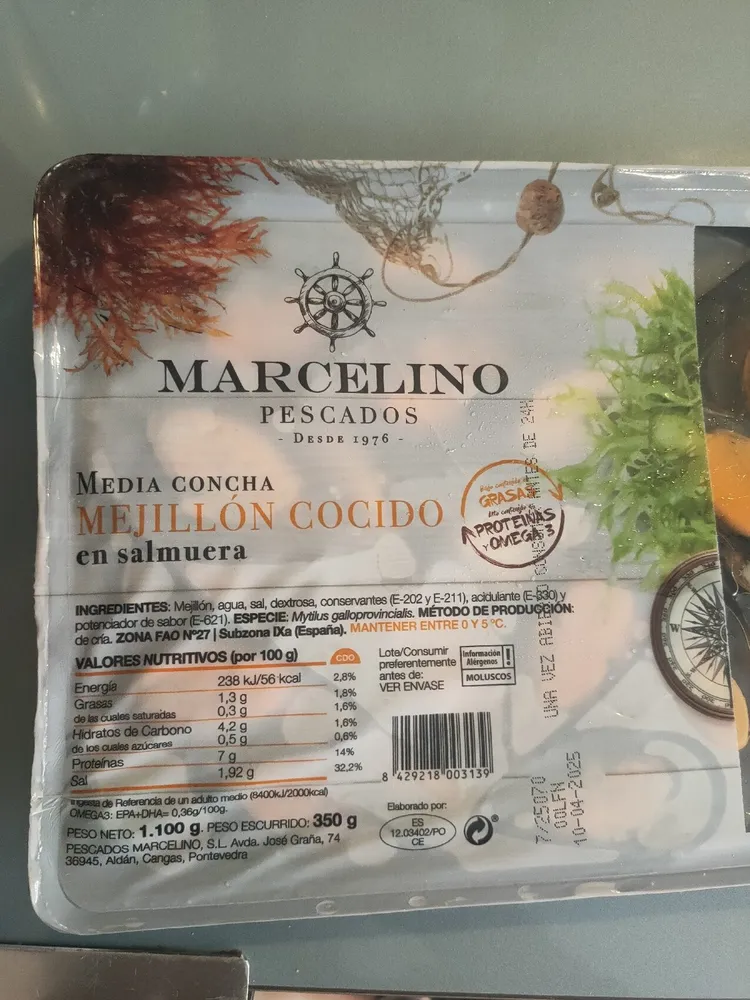 Mejillón Cocido