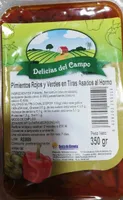 Pimientos rojos y verdes en tiras asadas al horno