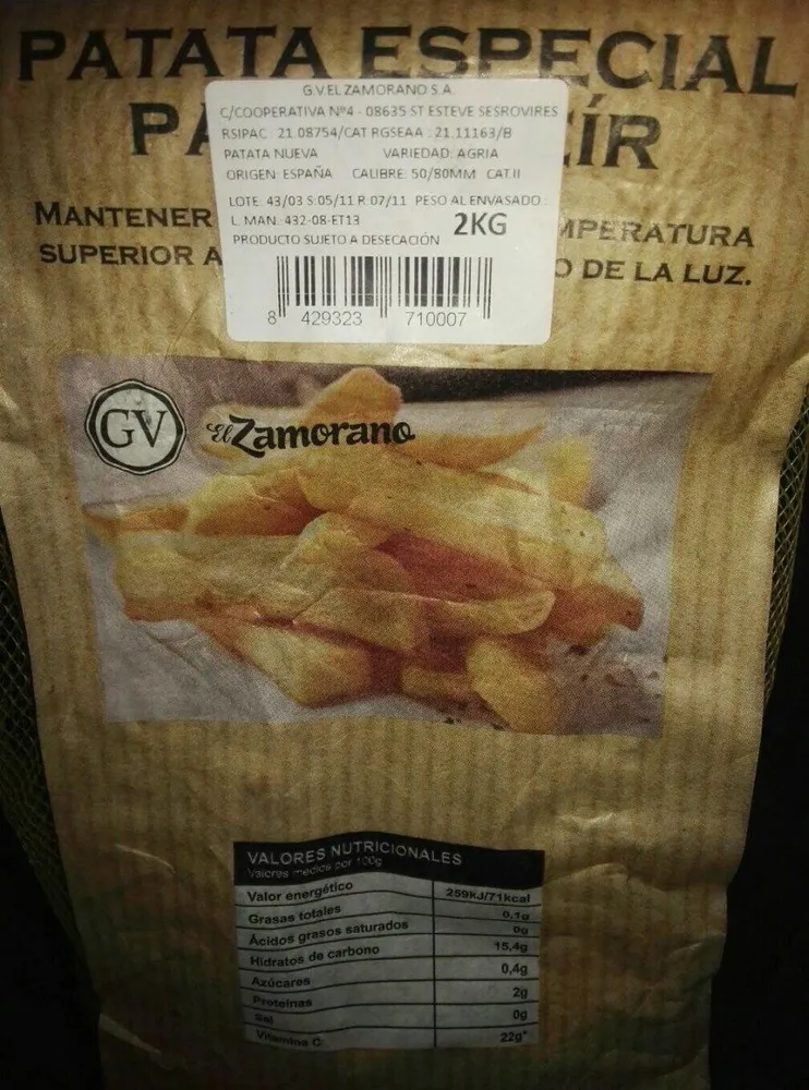 Patatas especial freir
