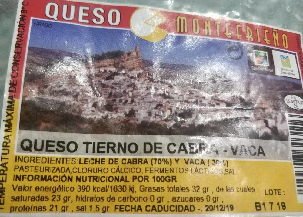 Queso tierno de cabra-vaca