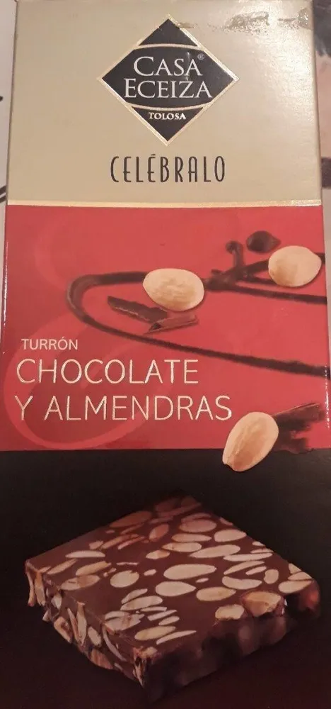 Turrón chocolate y almendras