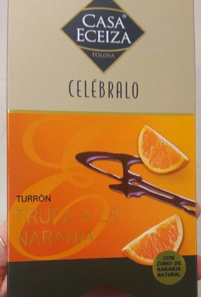 Turrón trufa a la naranja
