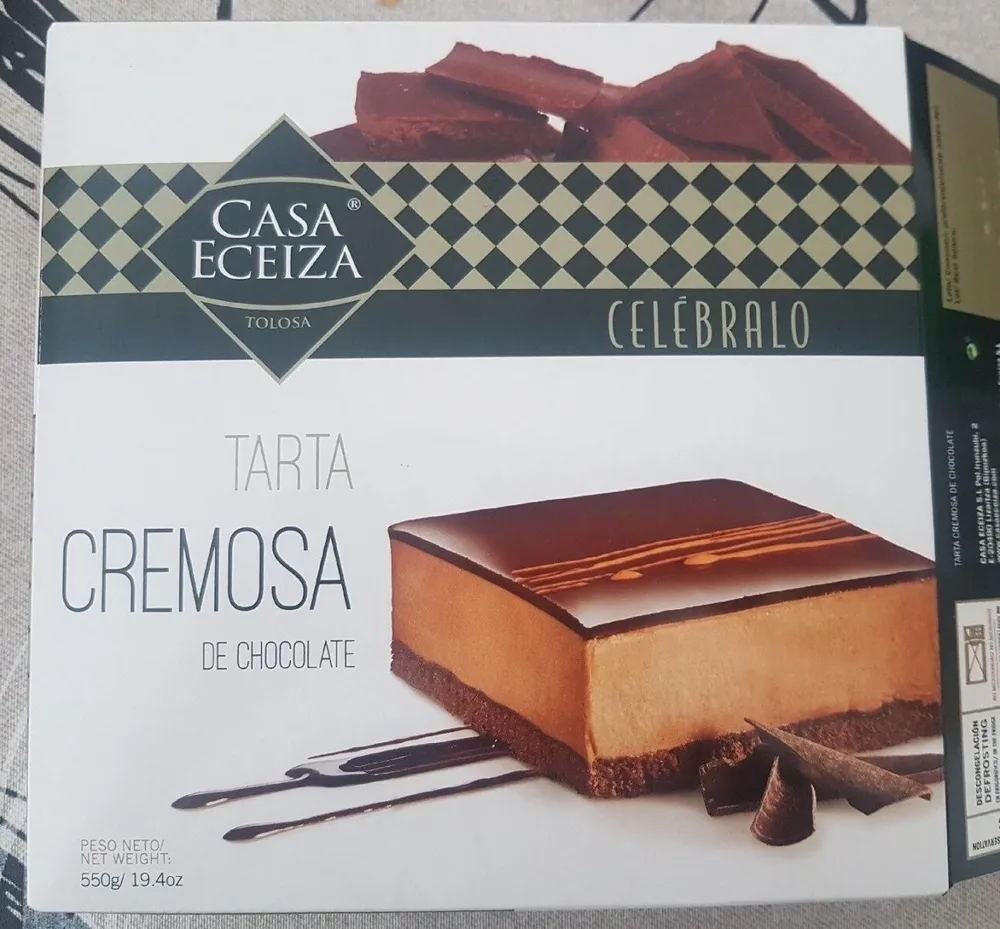 Tarta cremosa de chocolate