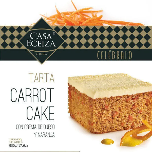 Carrot cake tarta de zanahoria con crema de queso y naranja