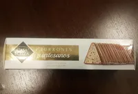 Turrón de macadamia con café y galletas