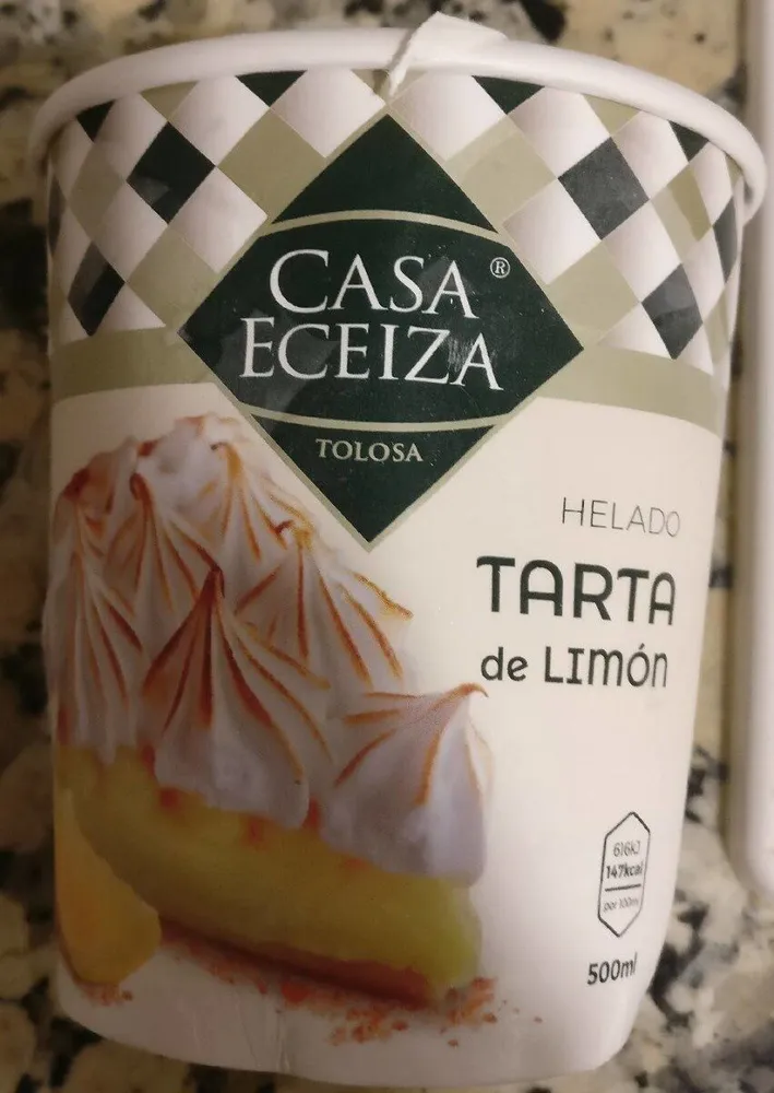 Helado tarta de limón