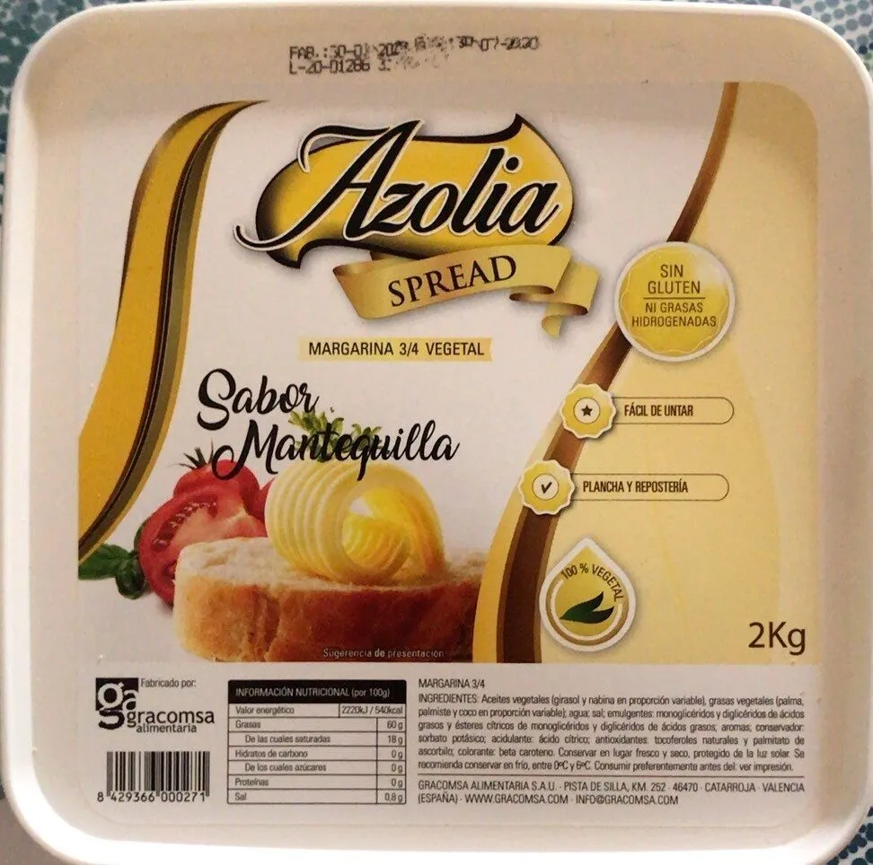 Margarina 3/4 vegetal