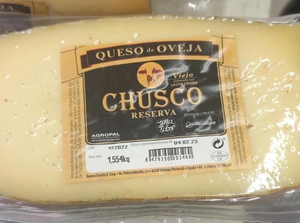 Queso de oveja chusco reserva