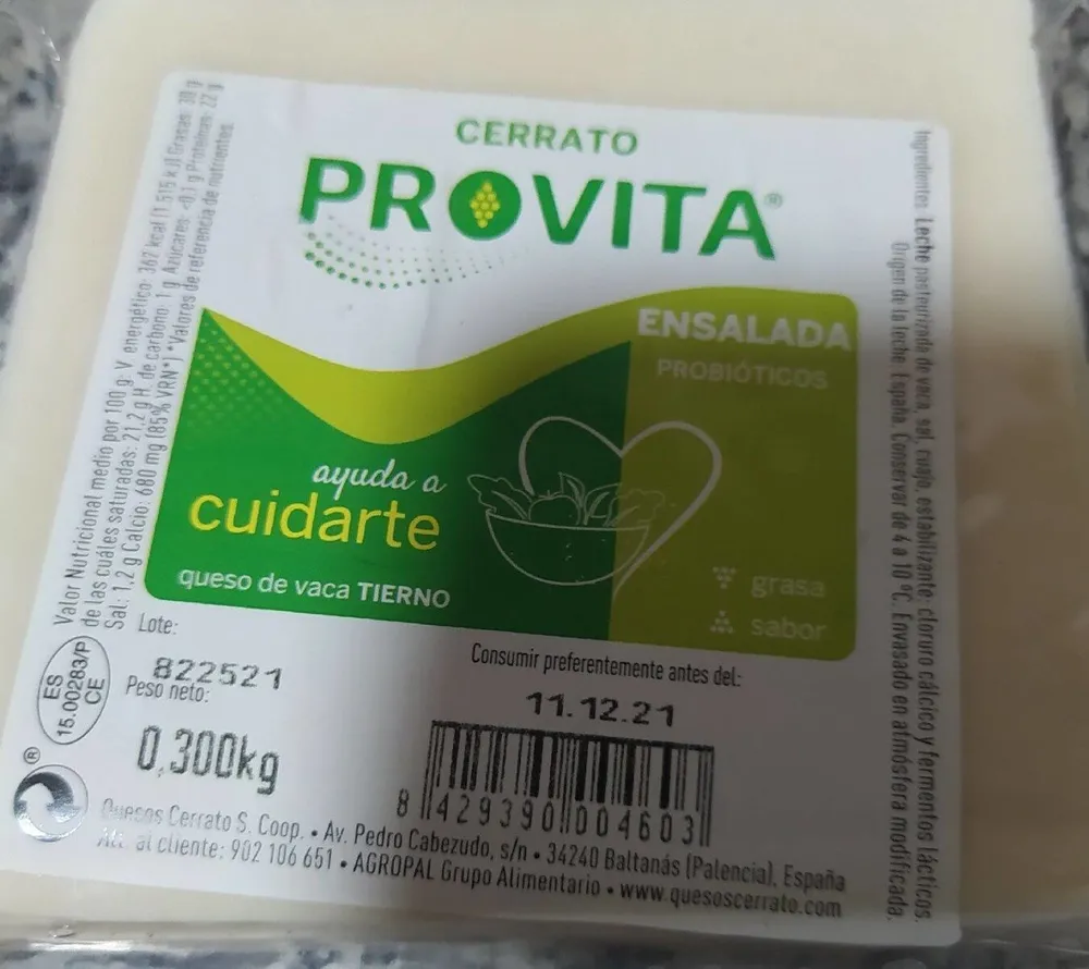 Provista Queso Ensalada