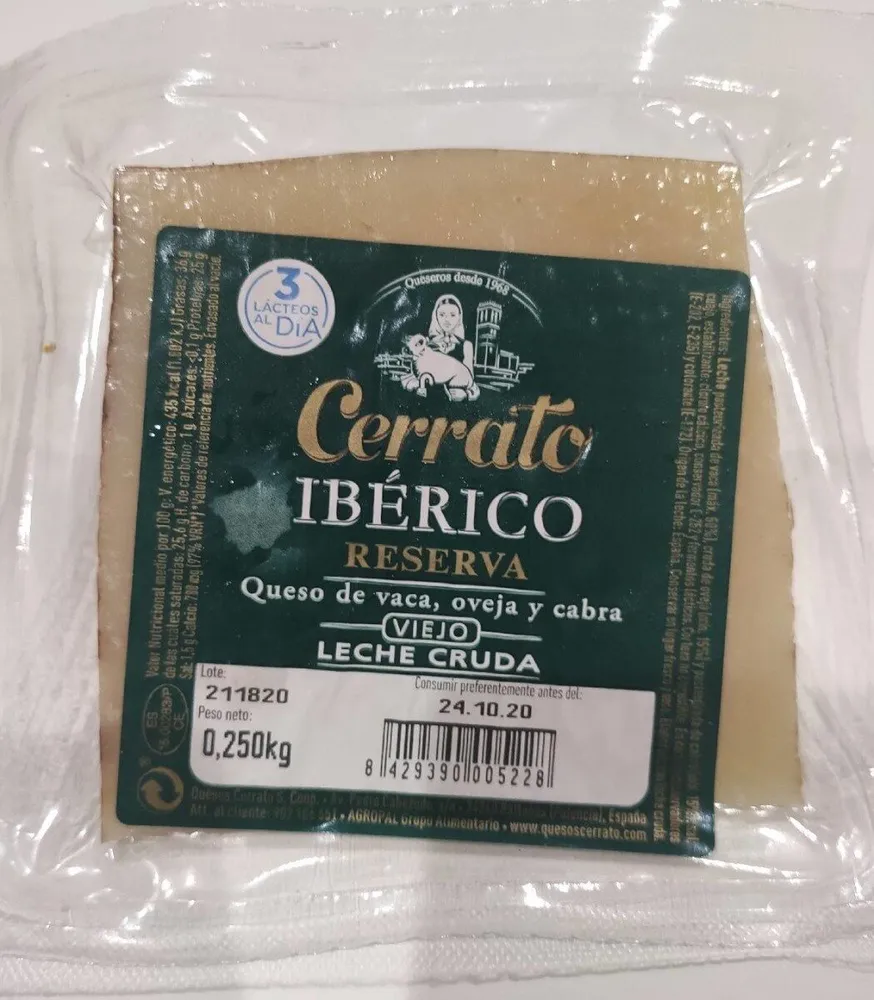 Queso de vaca, oveja y cabra