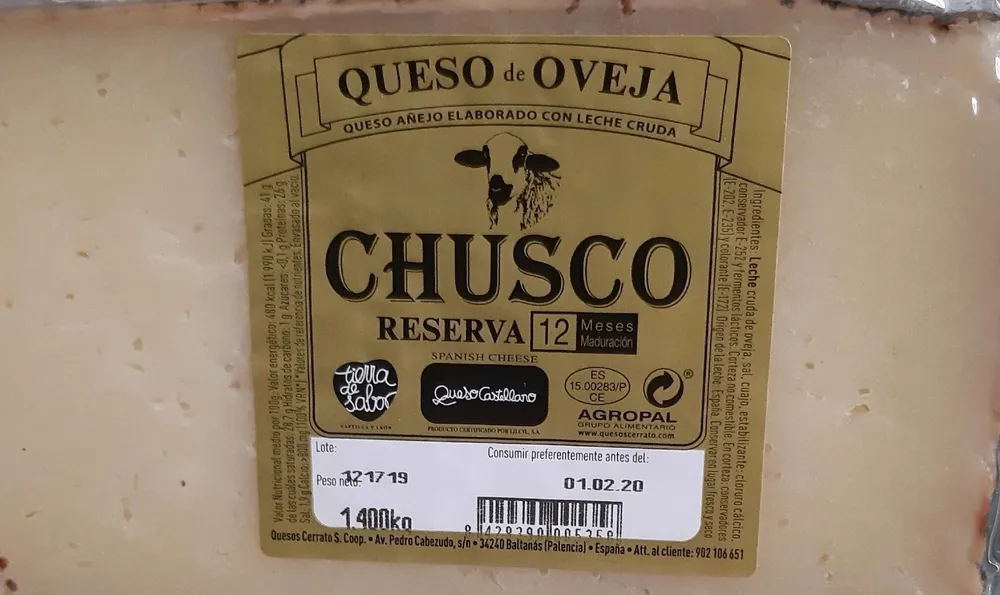 Queso de oveja reserva