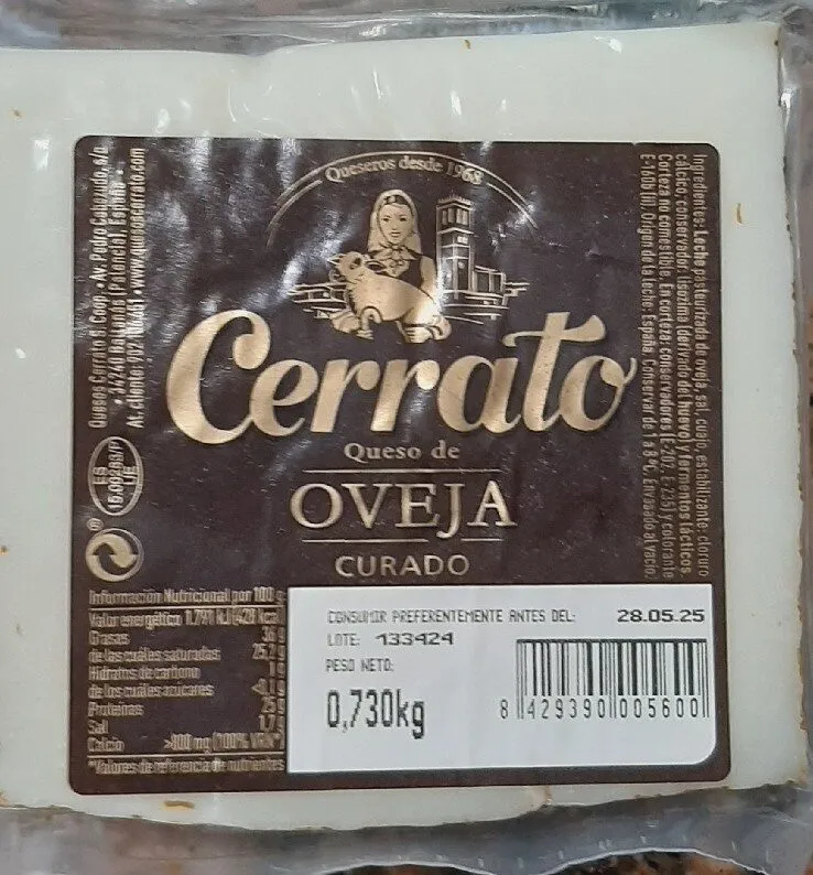 Queso De Oveja Curado
