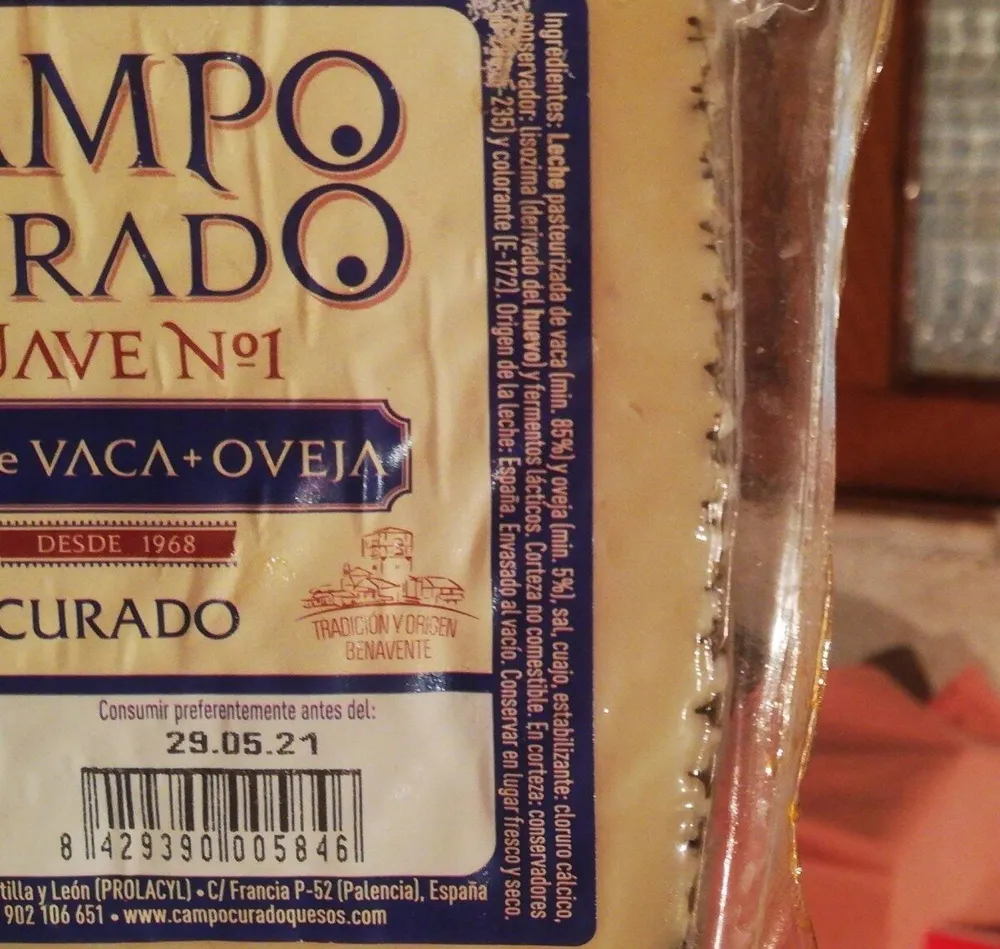 Queso curado vaca+oveja suave
