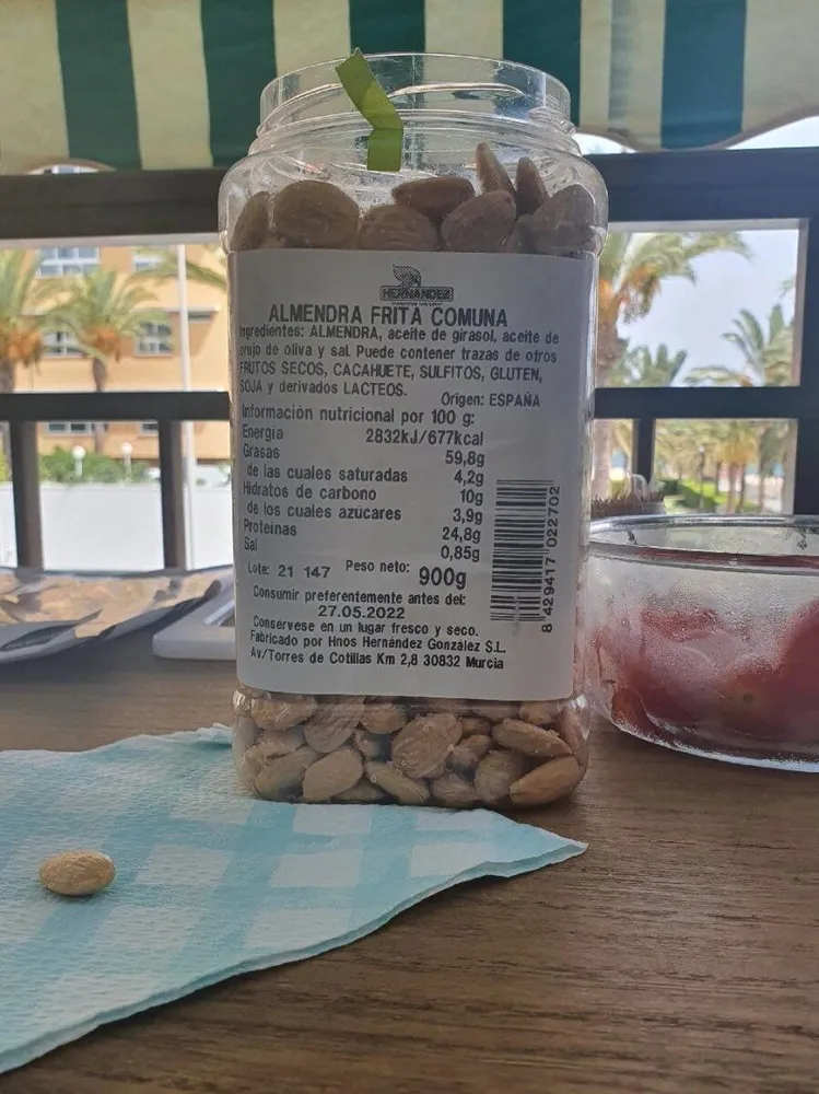 Almendra frita comuna