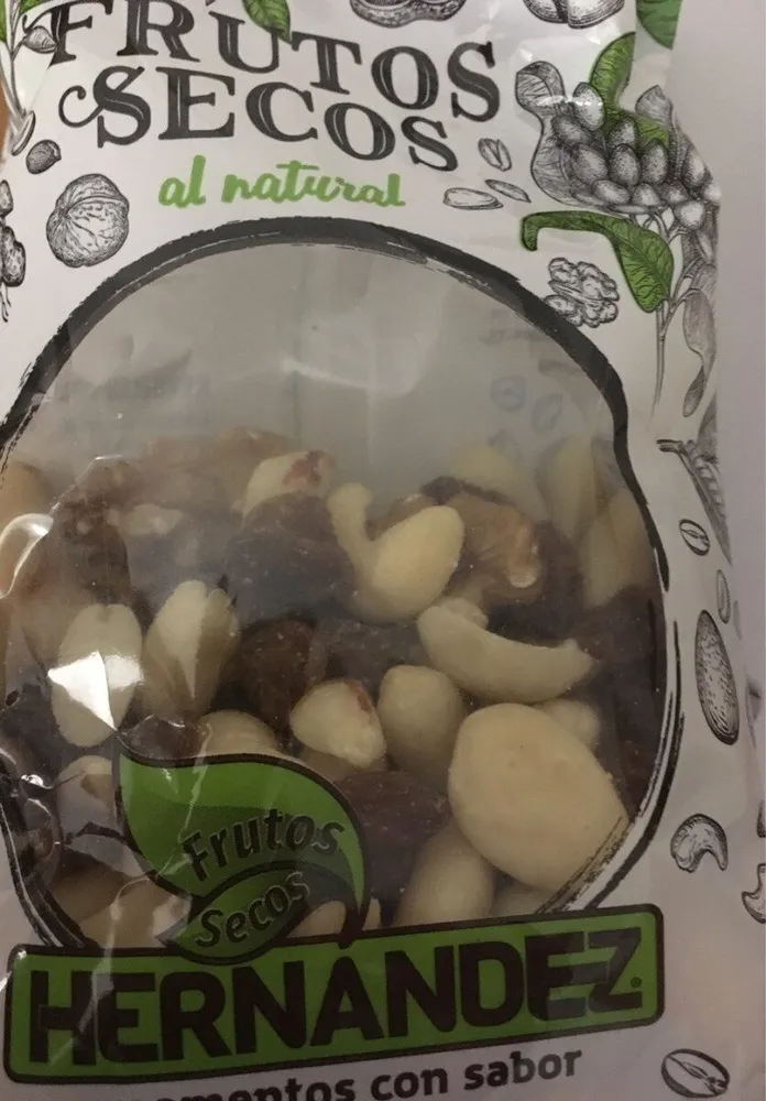 Frutos secos al natural