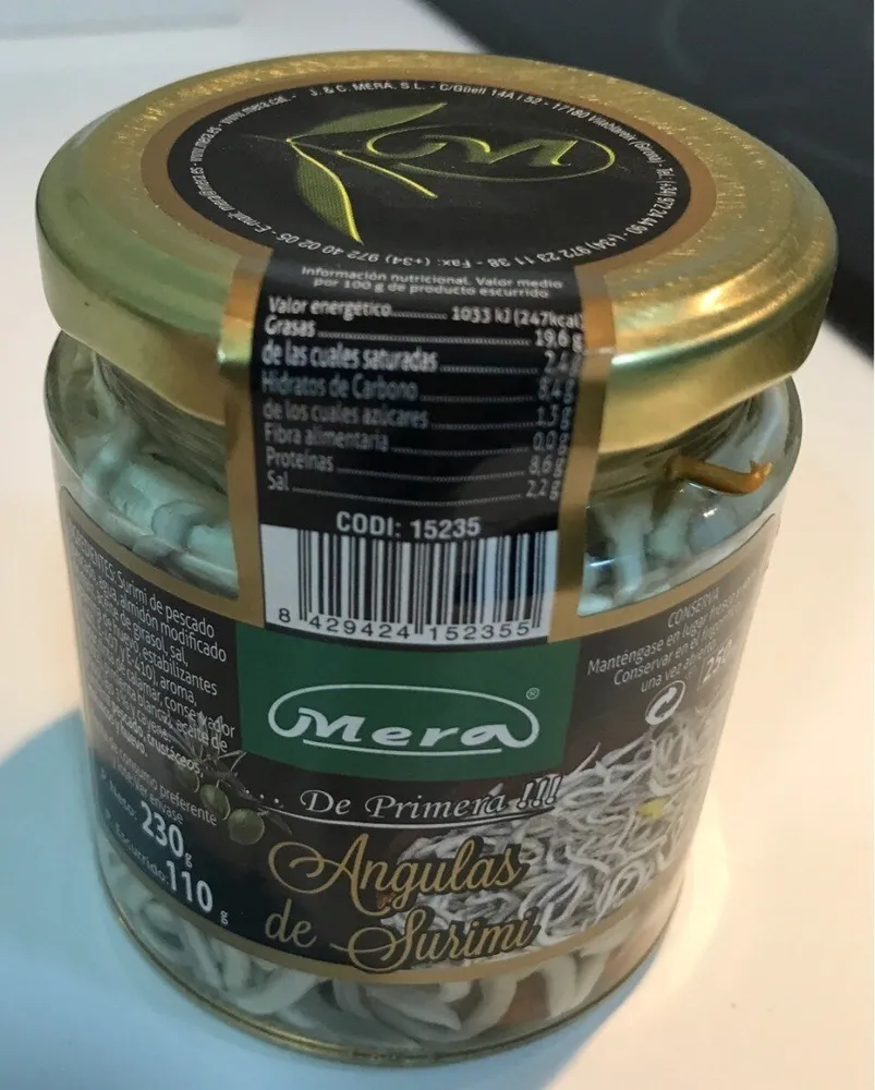 Angulas de Surimi