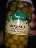 Olivas manzanilla sabor natural