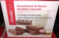 Assortiment de barres enrobees chocolat