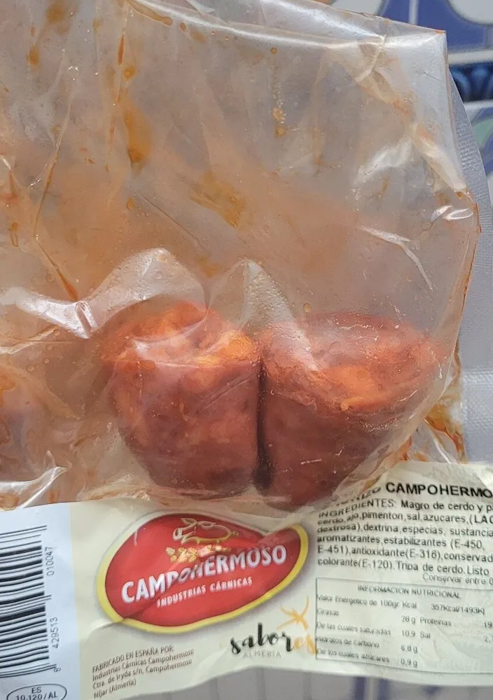 Chorizo dulce