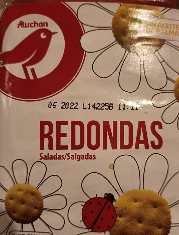 Redondas saladas galletas