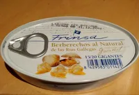 Berberechos al natural de las rías gallegas
