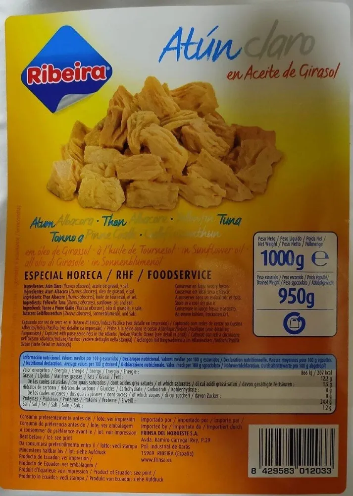 Atún Claro en Aceite de Girasol