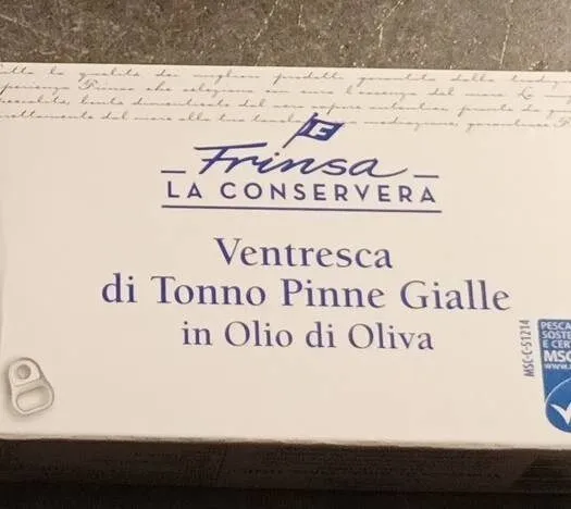 Ventresca di tonno pinne gialle