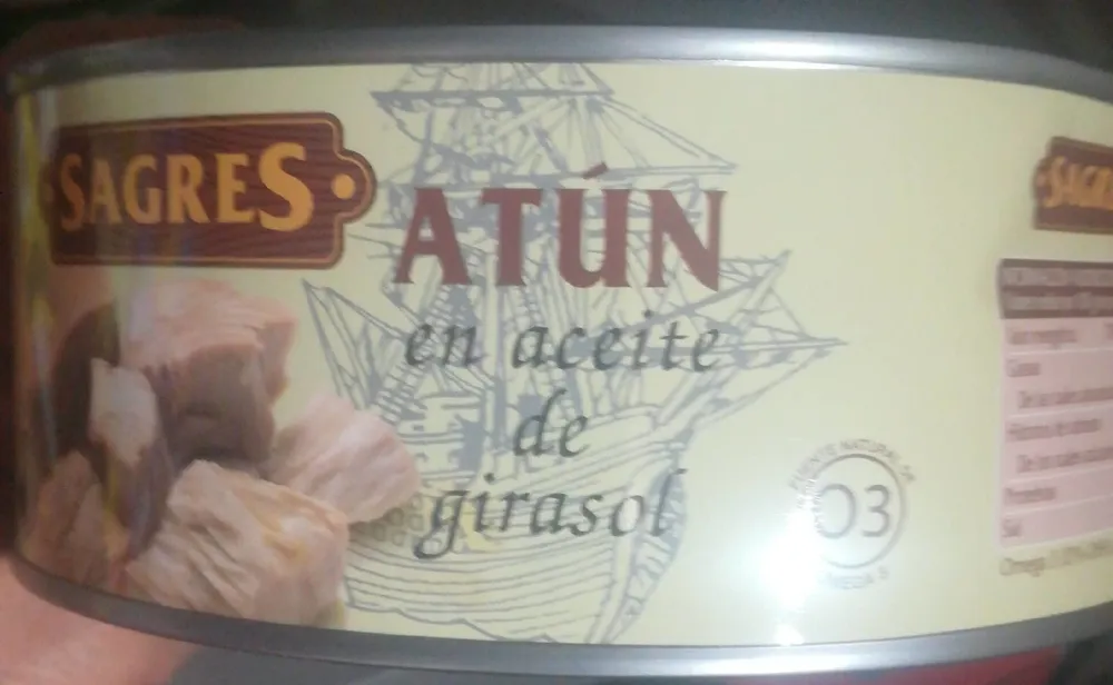 Atún en aceite de girasol