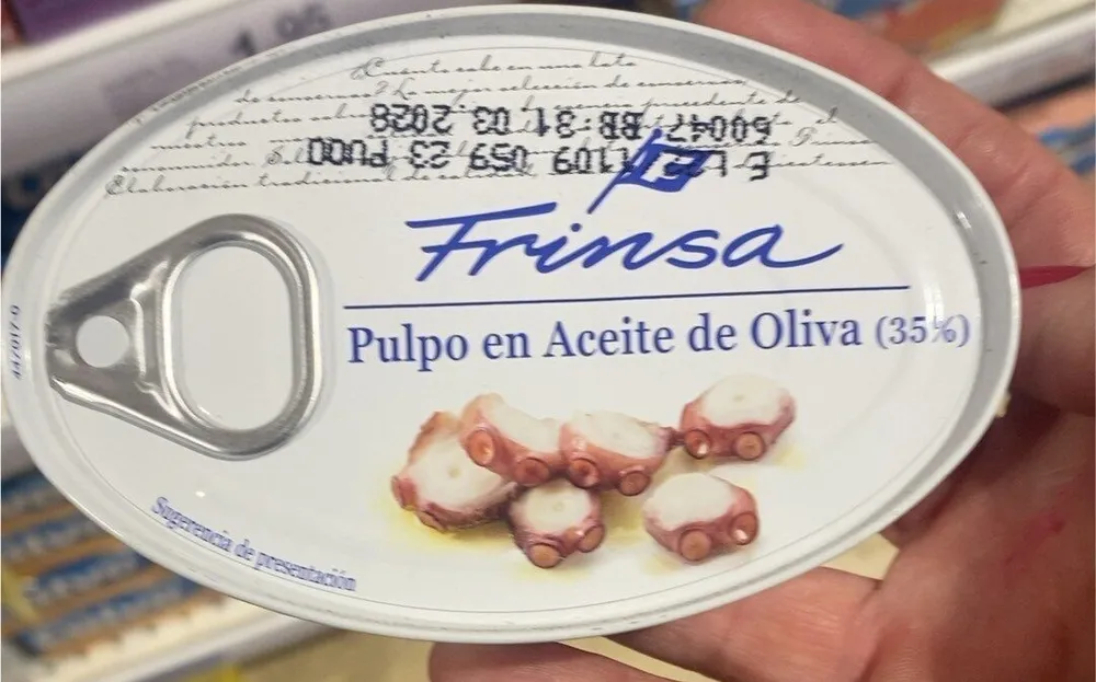 Pulpo en aceite de oliva