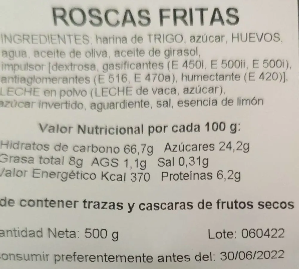 Roscas fritas