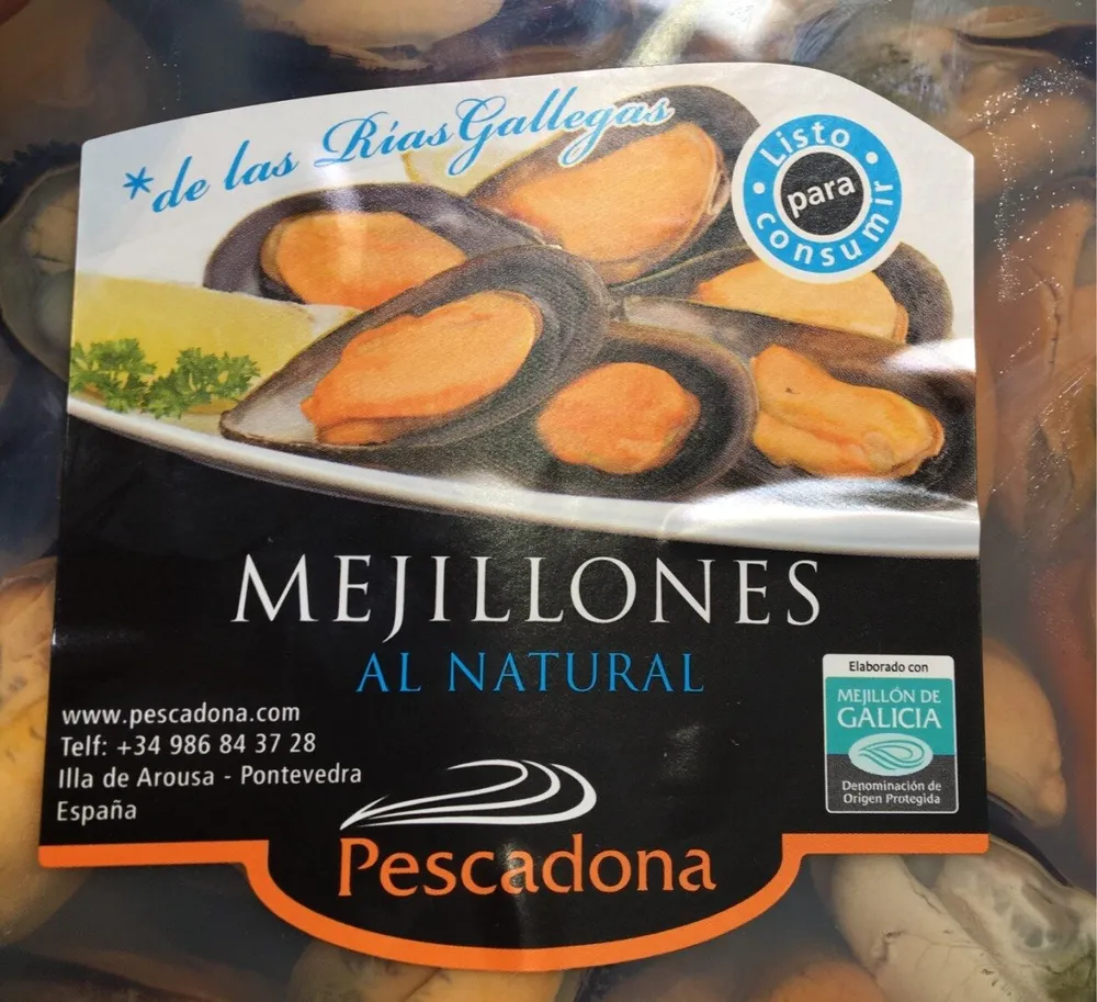 Mejillones al natural