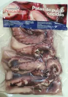 Patas de pulpo cocidas