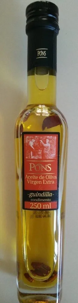 Aceite de oliva virgen extra con guindilla