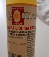 Clara líquida pasteurizada