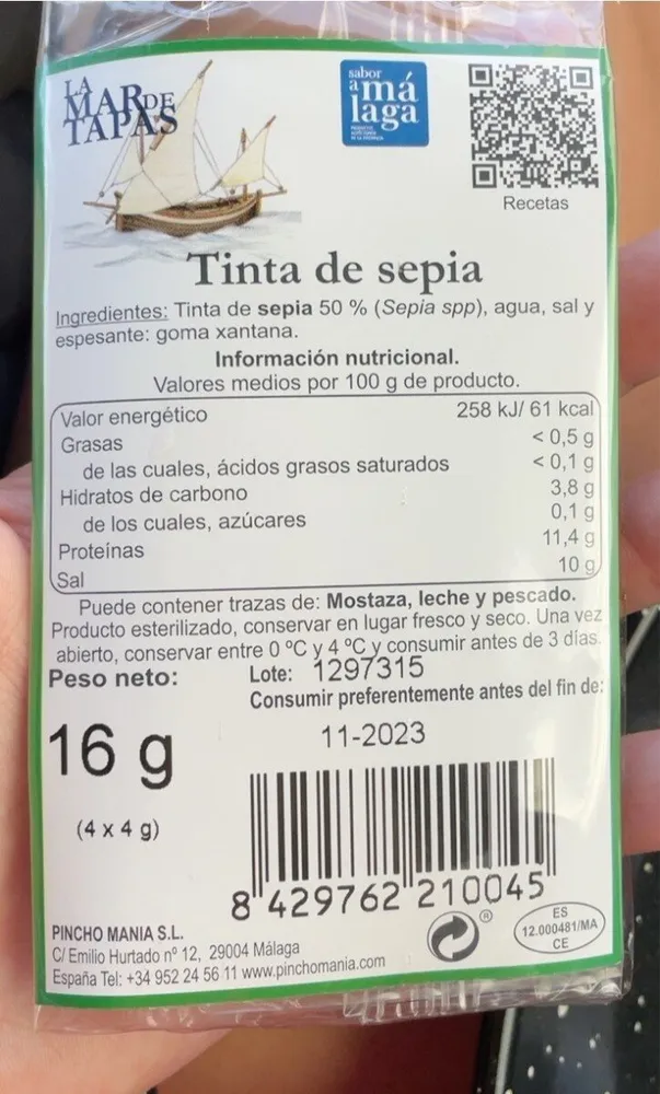 Tinta de sepia