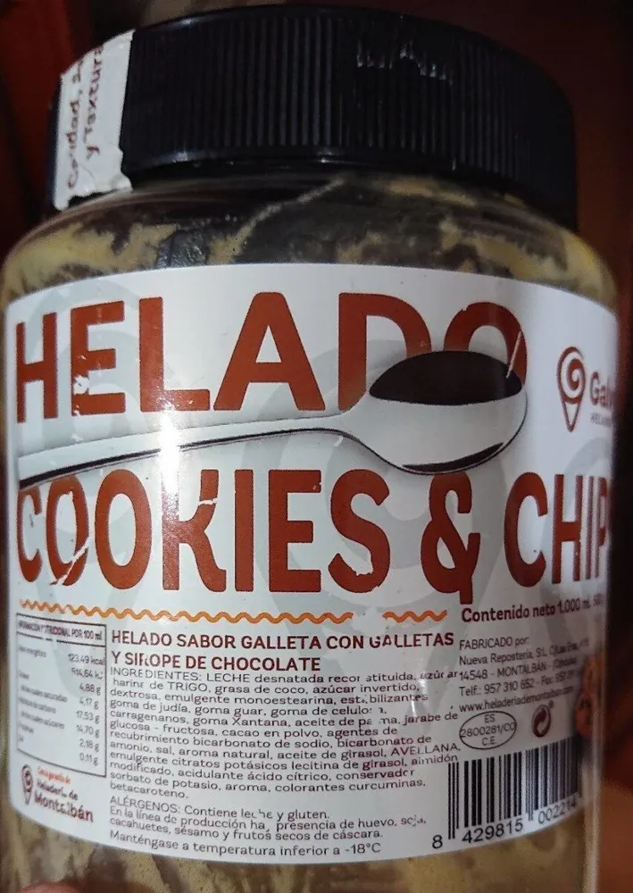 Helado Cookies & Chips