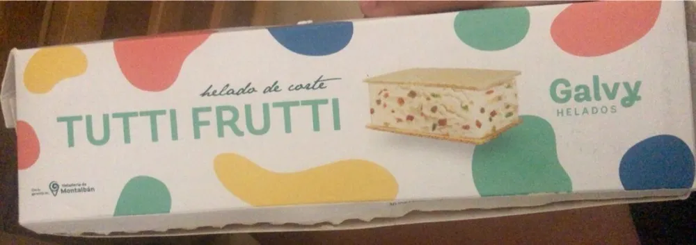 Helado tutti frutti