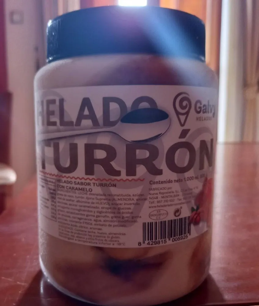 Helado Turrón