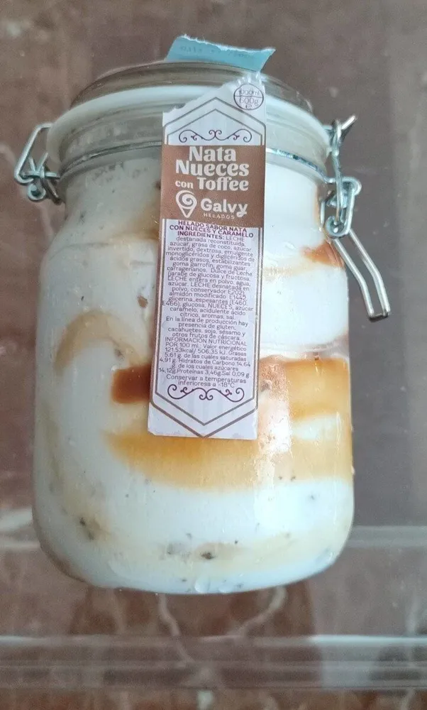 Helado Nata Nueces con Toffee