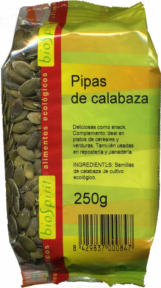 Semillas de calabaza sin cáscara
