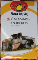Calamares en trozos en su tinta
