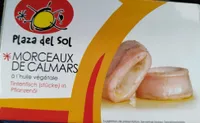 Morceau de calamars à l'huile végétale