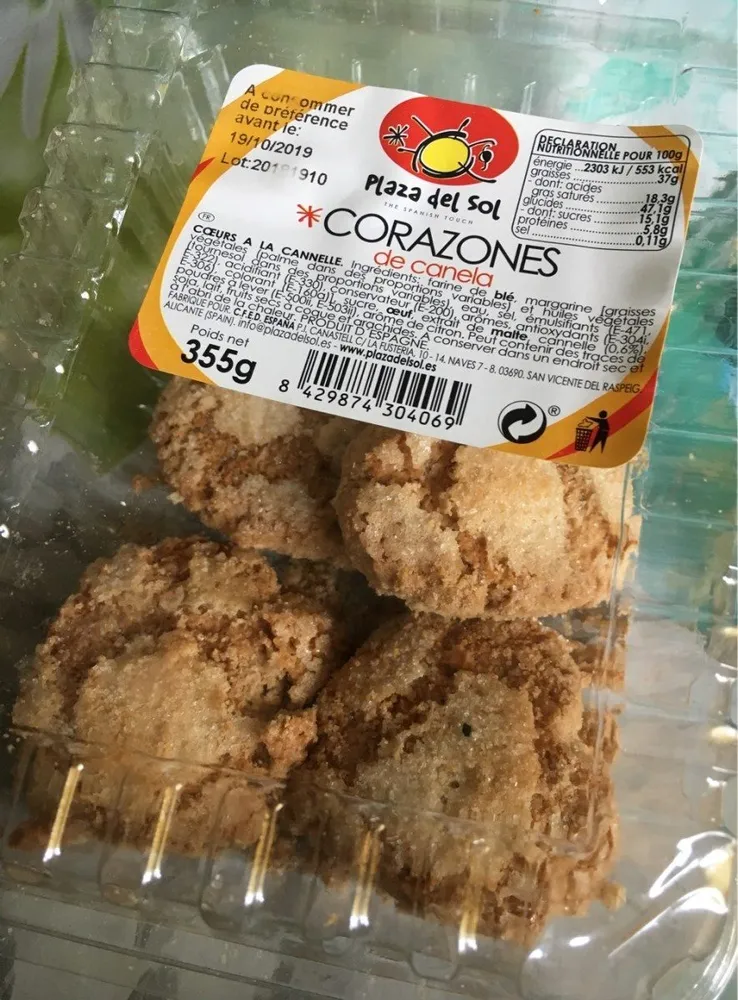 Corazones de canela