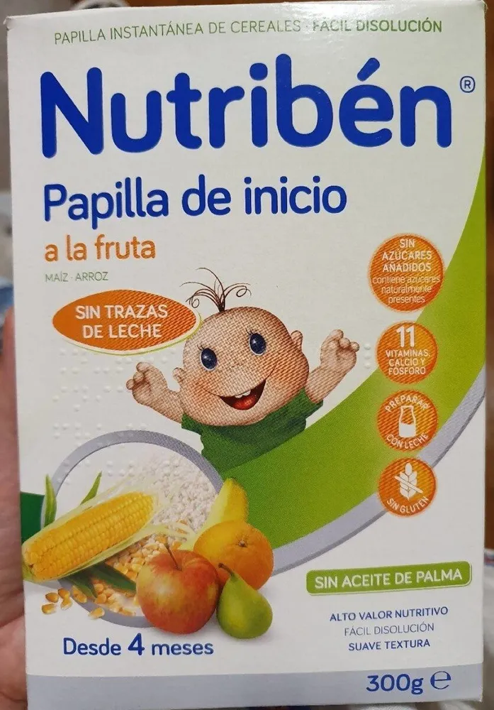 Papilla de inicio a la fruta